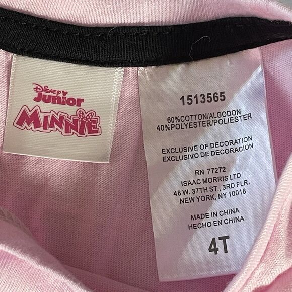 girl's minnie mouse outfit Disney Junior 4T toddlers shirt with matching pants - Picture 8 of 15